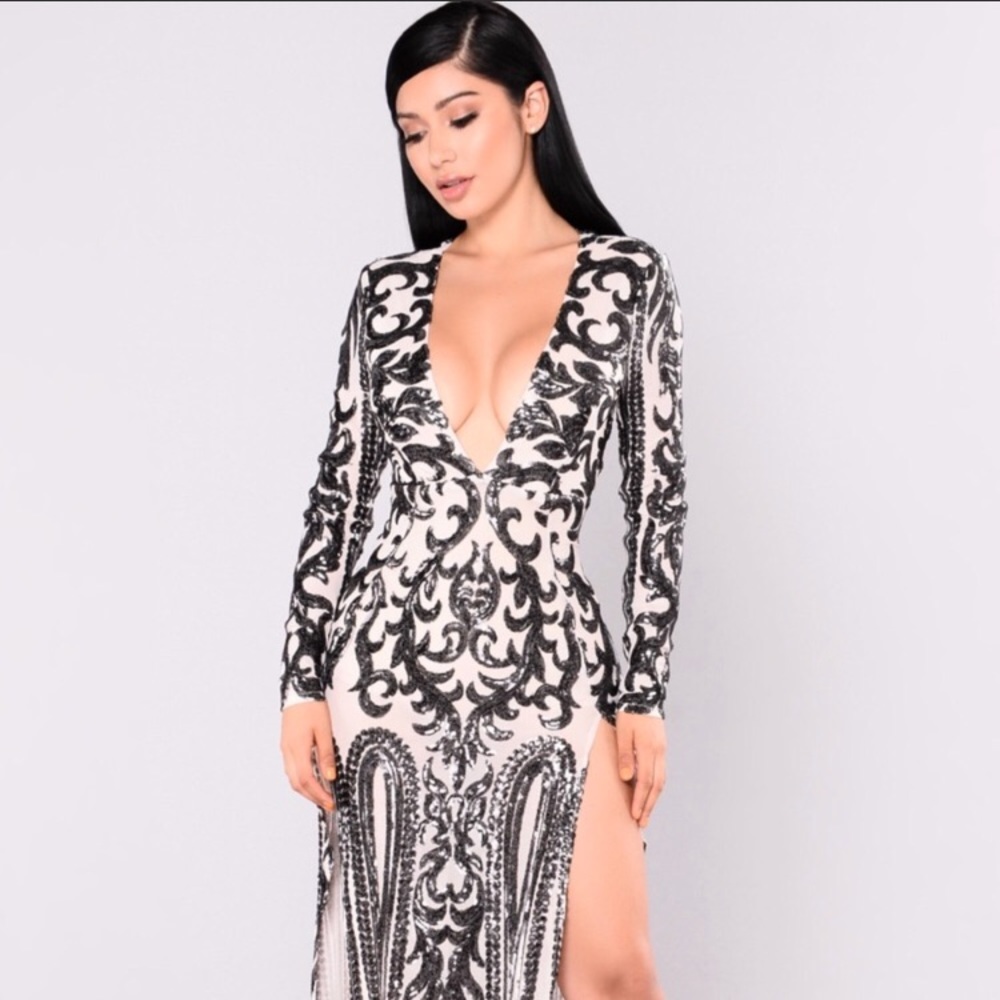 Queen of Spades sequin dress